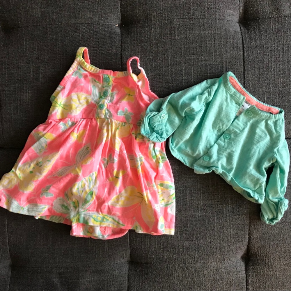 Carter’s Dress with Matching Cardigan